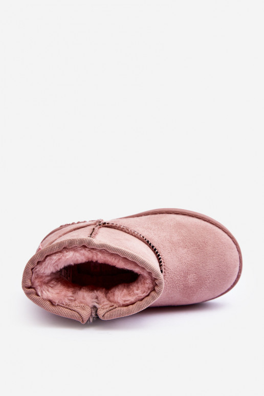 Bottes de neige pour enfants chauffées avec fermetures éclair rose Big Star MM374101