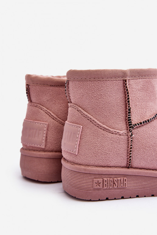 Bottes de neige pour enfants chauffées avec fermetures éclair rose Big Star MM374101