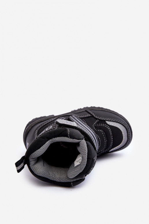 Bottes de neige chauffantes enfant à fermetures adhésives noir Big Star MM374129 Bottes de neige chauffantes enfant à fermetures adhésives noir Big Star MM374129