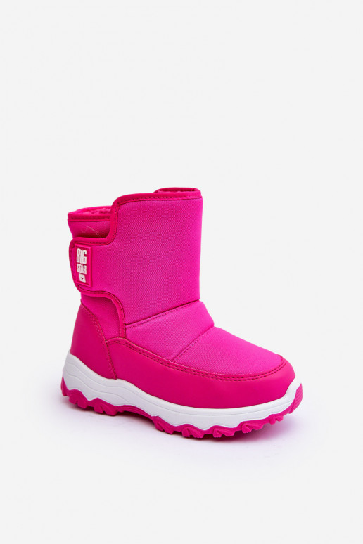 bottes de neige chauffées avec attaches adhésives Enfant rose Big Star MM374121 bottes de neige chauffées avec attaches adhésives Enfant rose Big Star MM374121