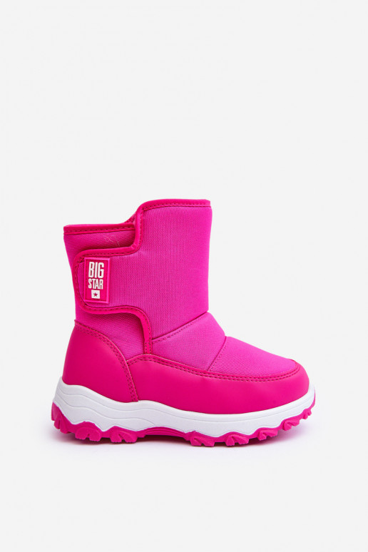 bottes de neige chauffées avec attaches adhésives Enfant rose Big Star MM374121 bottes de neige chauffées avec attaches adhésives Enfant rose Big Star MM374121