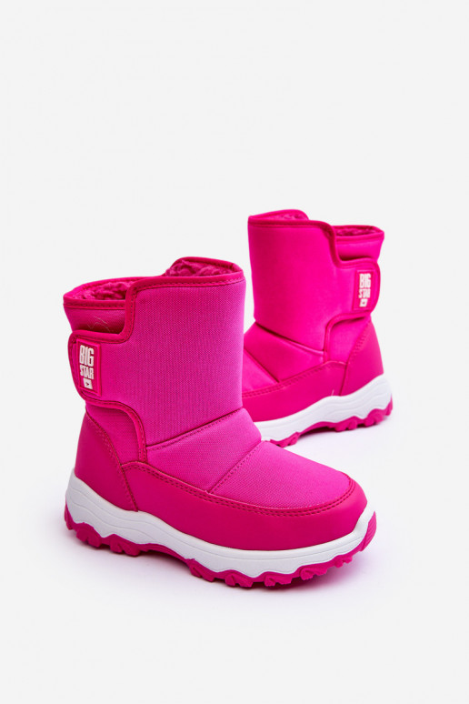 bottes de neige chauffées avec attaches adhésives Enfant rose Big Star MM374121 bottes de neige chauffées avec attaches adhésives Enfant rose Big Star MM374121