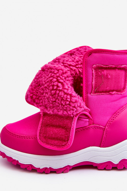 bottes de neige chauffées avec attaches adhésives Enfant rose Big Star MM374121 bottes de neige chauffées avec attaches adhésives Enfant rose Big Star MM374121