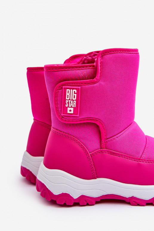 bottes de neige chauffées avec attaches adhésives Enfant rose Big Star MM374121 bottes de neige chauffées avec attaches adhésives Enfant rose Big Star MM374121