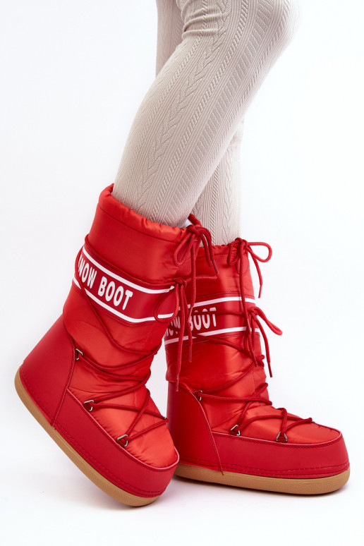 bottes de neige couleur rouge Venila