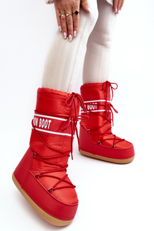 bottes de neige couleur rouge Venila