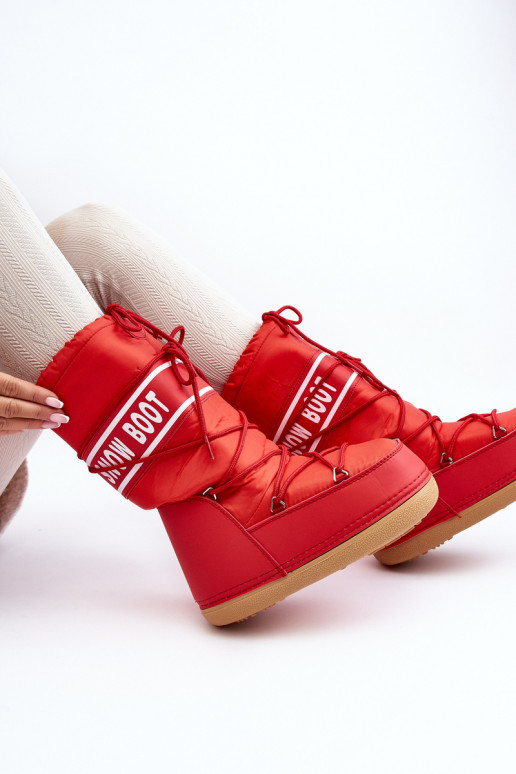 bottes de neige couleur rouge Venila
