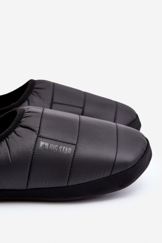 Chaussons d'échauffement d'un modèle résistant, noir Big Star KK174363 Chaussons d'échauffement d'un modèle résistant, noir Big Star KK174363