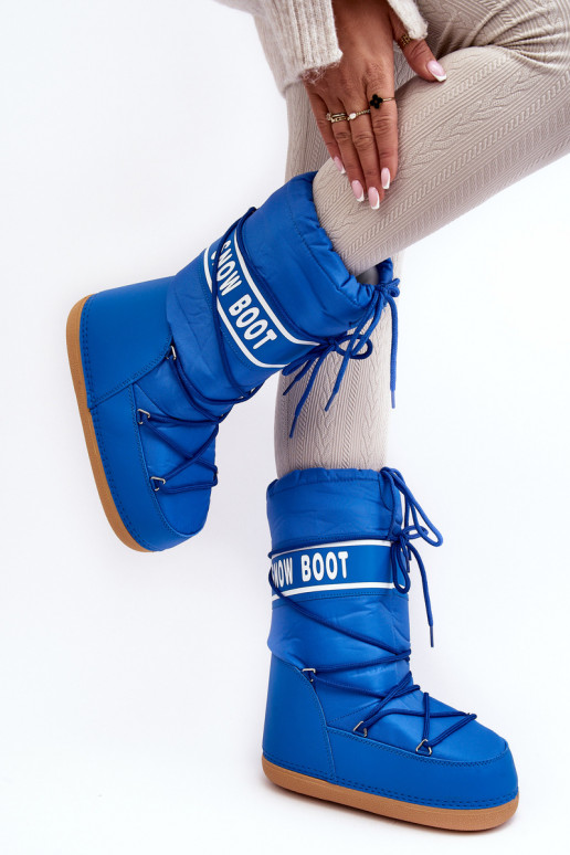 bottes de neige couleur bleue Venila