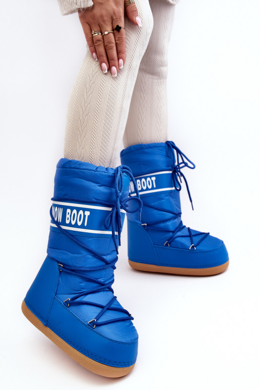bottes de neige couleur bleue Venila
