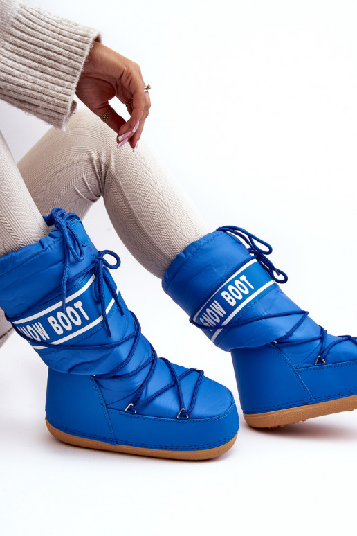 bottes de neige couleur bleue Venila