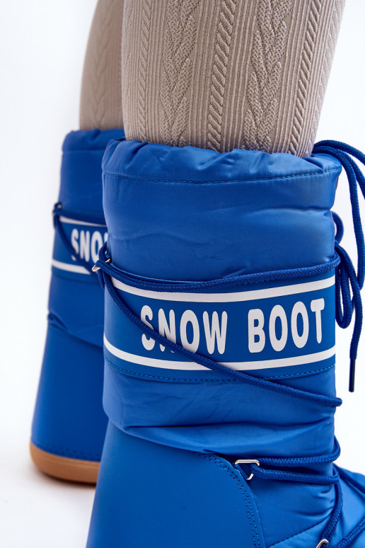 bottes de neige couleur bleue Venila
