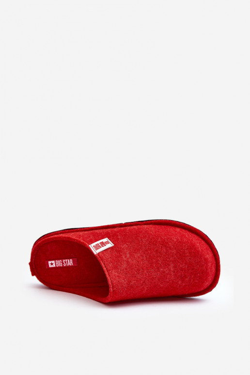 Modèle classique Chaussons Big Star KK276012 rouge Modèle classique Chaussons Big Star KK276012 rouge
