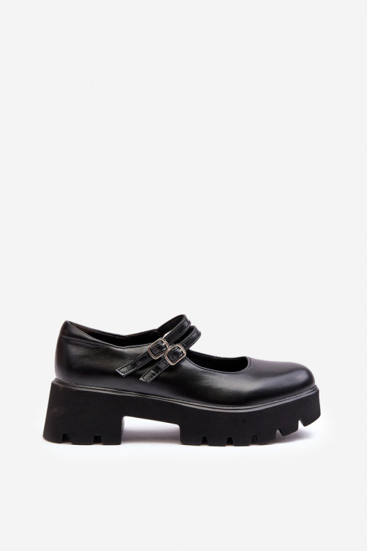 Chaussures à talons bas noires Saviwa