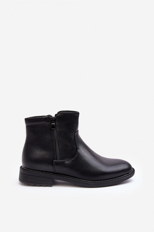 Bottines avec fermetures éclair de couleur noire Brosta