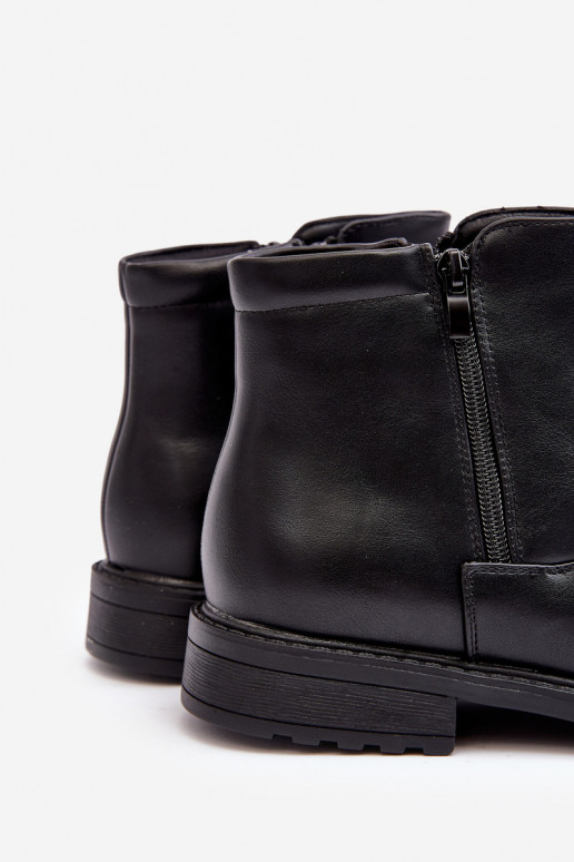 Bottines avec fermetures éclair de couleur noire Brosta