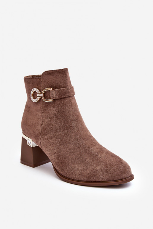 Chaussures en daim marron Nola