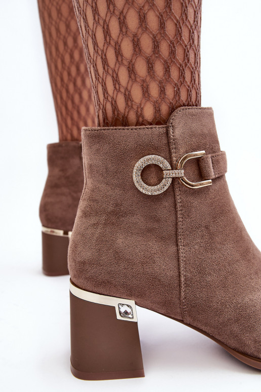 Chaussures en daim marron Nola