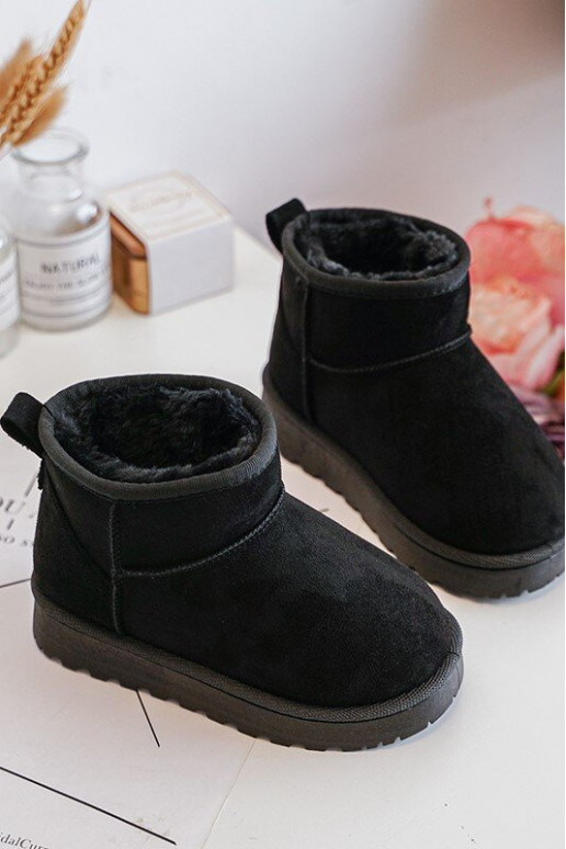 Bottes de neige pour enfants Bottes réchauffées de couleur noire Nallita Bottes de neige pour enfants Bottes réchauffées de couleur noire Nallita