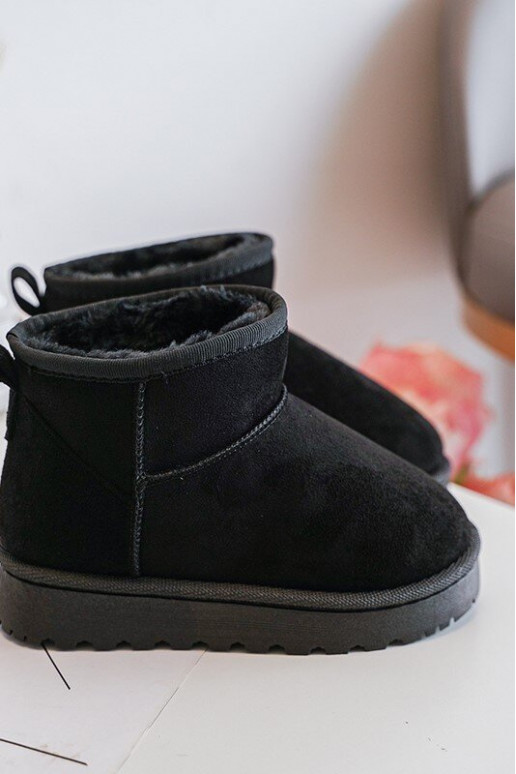 Bottes de neige pour enfants Bottes réchauffées de couleur noire Nallita Bottes de neige pour enfants Bottes réchauffées de couleur noire Nallita