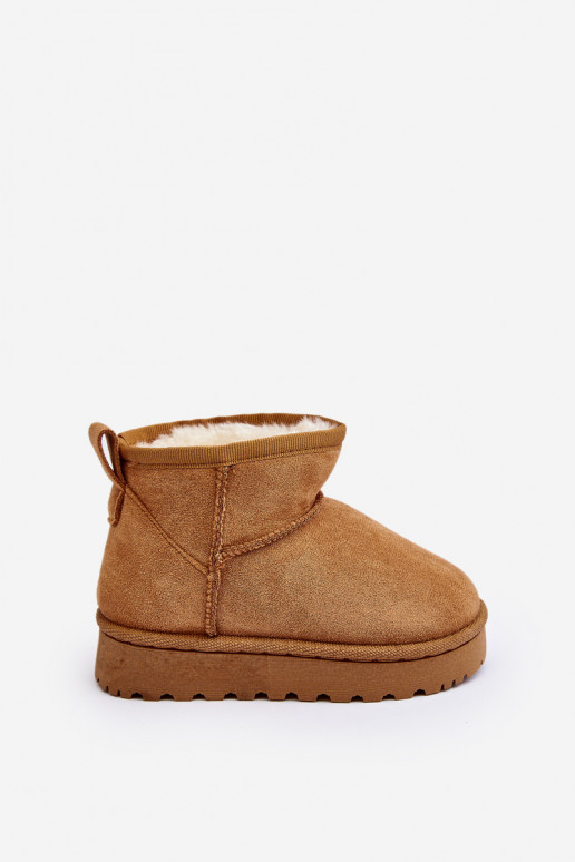 Bottes de neige pour enfants Bottes réchauffées marron Nallita