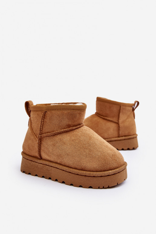 Bottes de neige pour enfants Bottes réchauffées marron Nallita