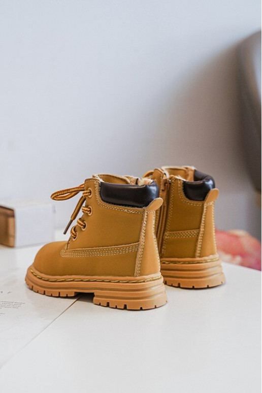 Bottes pour enfants avec fermetures éclair couleur marron Bansi