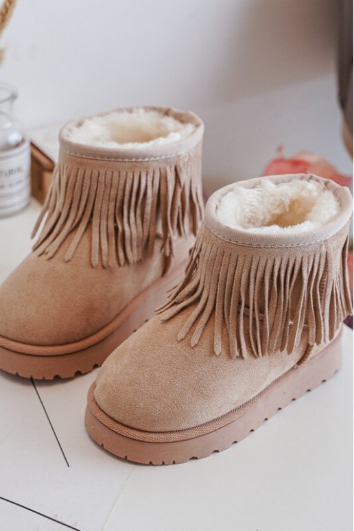 Bottes de neige réchauffées Enfants i Frędzlami beige Nimia Bottes de neige réchauffées Enfants i Frędzlami beige Nimia