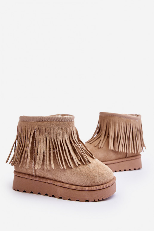 Bottes de neige réchauffées Enfants i Frędzlami beige Nimia Bottes de neige réchauffées Enfants i Frędzlami beige Nimia