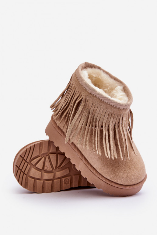 Bottes de neige réchauffées Enfants i Frędzlami beige Nimia Bottes de neige réchauffées Enfants i Frędzlami beige Nimia