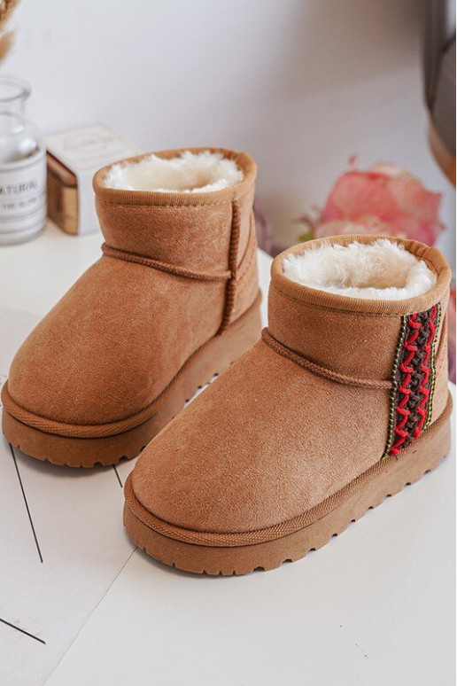 bottes de neige Bottes pour enfants couleur marron réchauffé Leonora