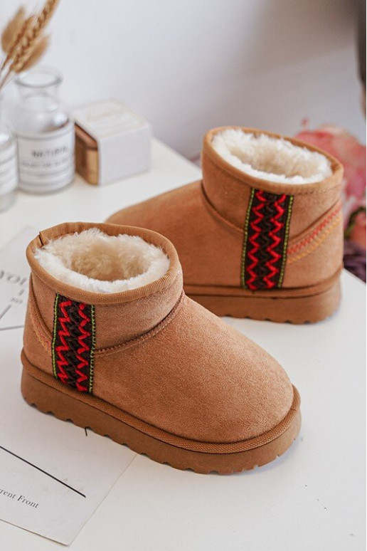 bottes de neige Bottes pour enfants couleur marron réchauffé Leonora