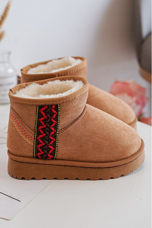 bottes de neige Bottes pour enfants couleur marron réchauffé Leonora