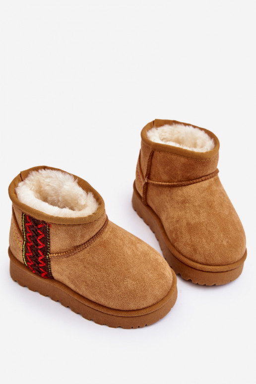 bottes de neige Bottes pour enfants couleur marron réchauffé Leonora