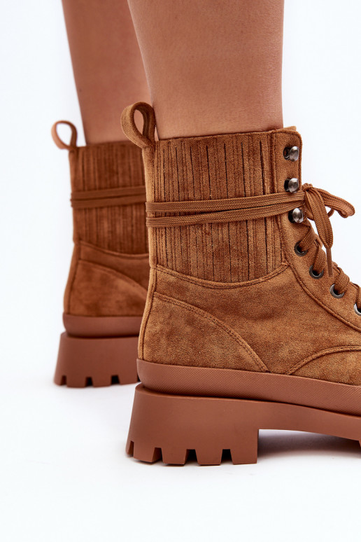 Bottines à lacets marron Gordts