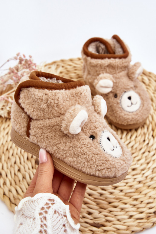 Chaussons enfant chaud beige Eberra Chaussons enfant chaud beige Eberra