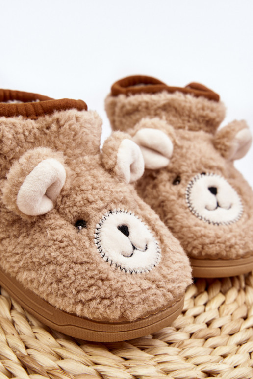 Chaussons enfant chaud beige Eberra Chaussons enfant chaud beige Eberra