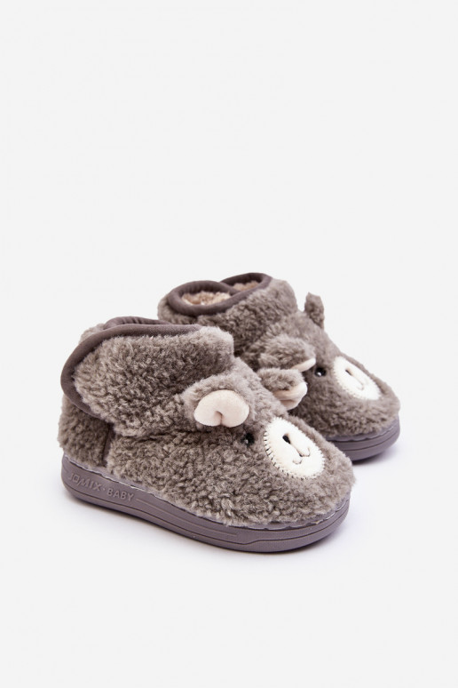 Chaussons enfant couleur gris Eberra Chaussons enfant couleur gris Eberra