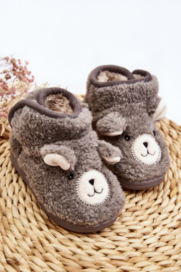 Chaussons enfant couleur gris Eberra 2