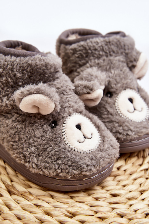 Chaussons enfant couleur gris Eberra
