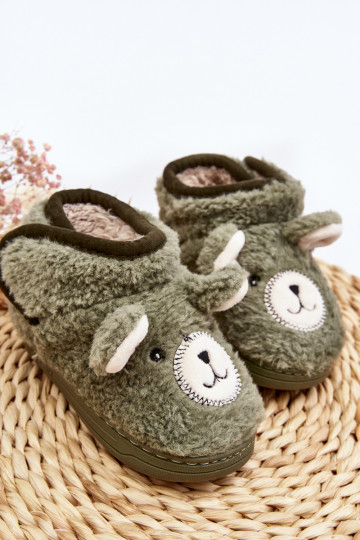Chaussons enfant couleur verte Eberra 2