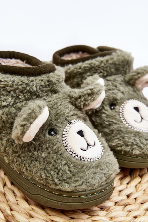 Chaussons enfant couleur verte Eberra Chaussons enfant couleur verte Eberra