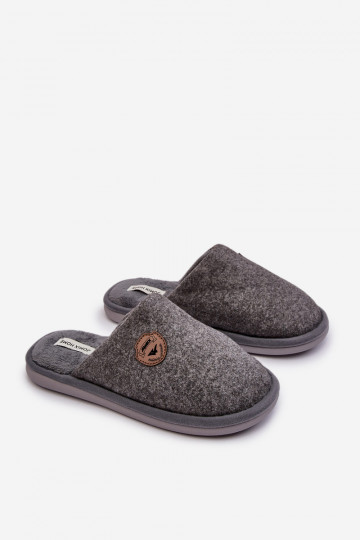Chaussons modèle classique couleur gris Makis 2