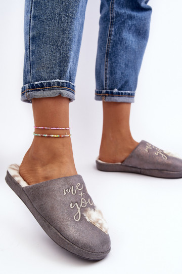 avec brillance Chaussons gris Geraja 2