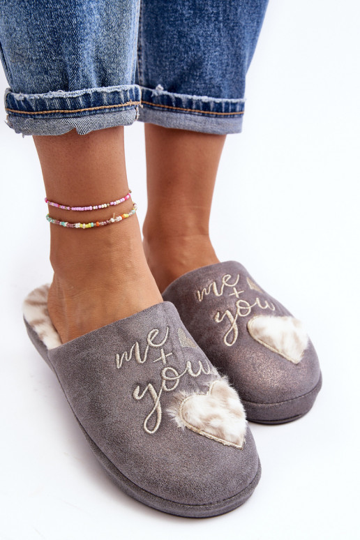 avec brillance Chaussons gris Geraja