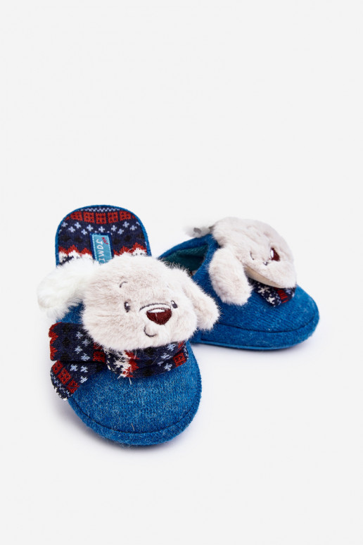 Chaussons enfants couleur bleu Dasca