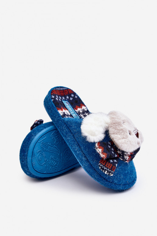 Chaussons enfants couleur bleu Dasca