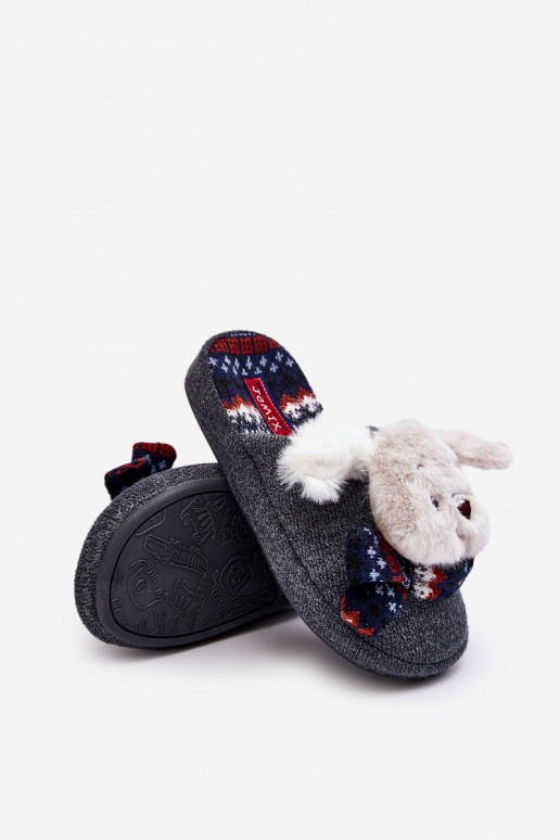 Chaussons enfant couleur gris Dasca