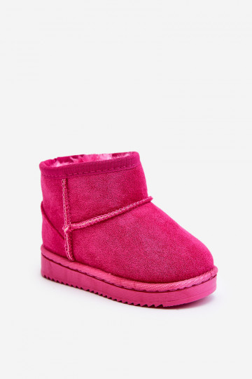 Bottes d'hiver chaudes pour enfants de couleur rose Gooby
