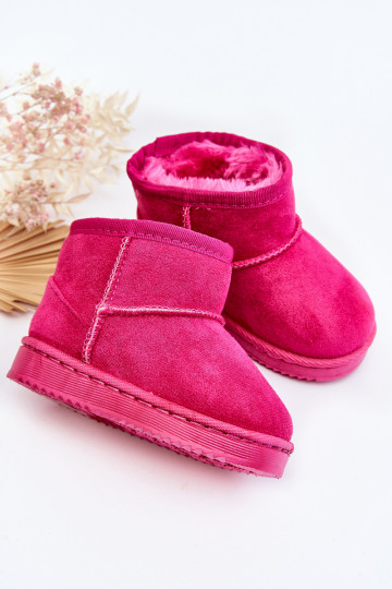 Bottes d'hiver chaudes pour enfants de couleur rose Gooby 2